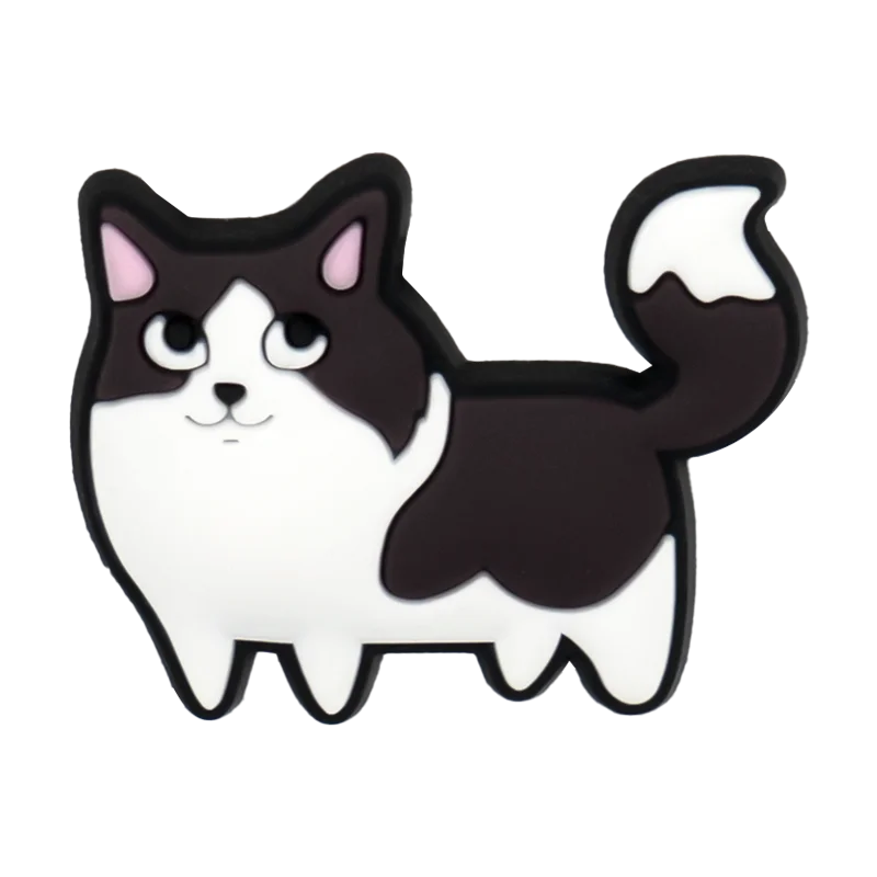 1/100pcs Cat Pin for Shoe Sphinx Orange Cat Black Cat Cute Shoe Charms for Women Girl Kids Sandal Accessories Buckle Decorations