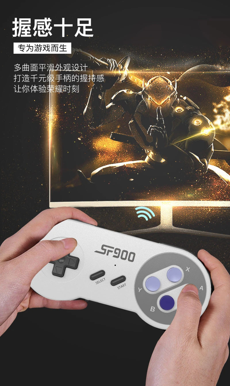 SF900 Mini Video Game Console 2.4G Dual Wireless Console Game Stick 5000 Classical Games TV Game Sticks Game Gifts