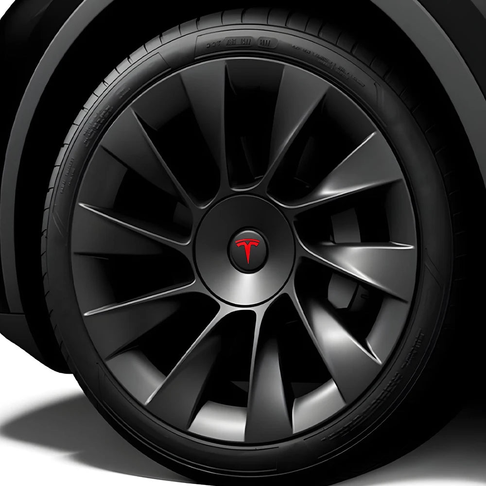 4pcs For Tesla Model Y Performance 21-inch Car Wheel Hub Center Cover Replacement Parts Auto Tire Hubcap Badge Decor Accessories