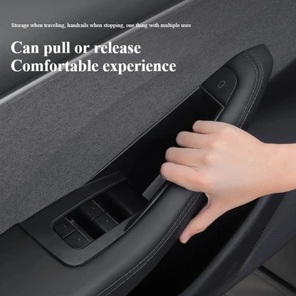 for Tesla Model 3 Y YL Juniper 2025-2020 2026 Highland Car Door Side Storage Box Handle Pocket Passenger Storage Tray Container