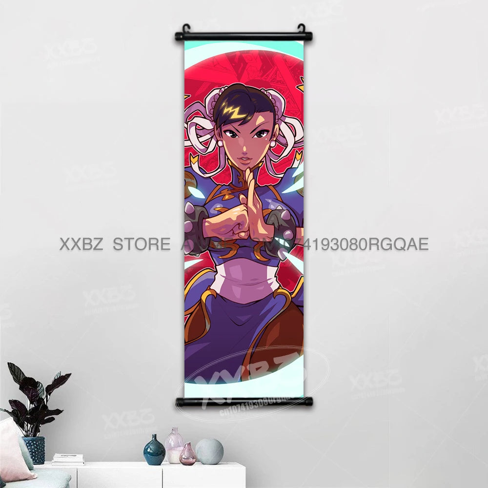 Fighting Game Street Fighter Home Decoration Hanging Painting Gouken Figures Wall Artwork Scrolls Picture Canvas Print Poster
