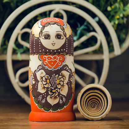 Stacking Layers Girl Nesting Dolls Wood Matryoshka Versatile