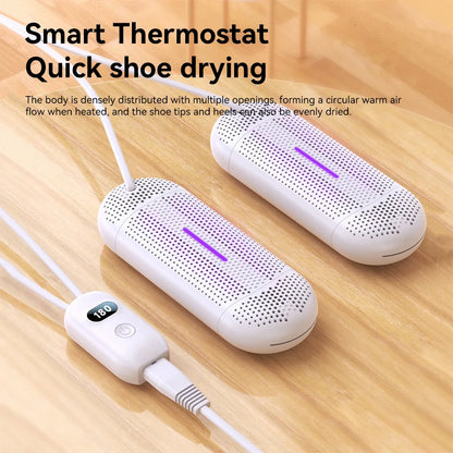 Shoe Dryer Household Foldable Drying Device Multi-Functional Dehumidification UV Dryer Deodorization Foot Warmer Heater