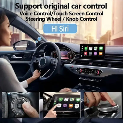 Wireless CarPlay Android Auto 2IN1 Type-C USB Wired to Wireless CarPlay Android Auto Adapter Bluetooth for VW Audi Volvo Toyota