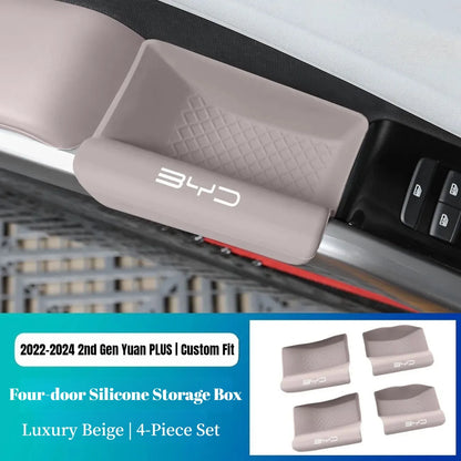 BYD  Atto 3 Silicone Storage Box for Front & Rear Doors, Interior Car Modification Accessories