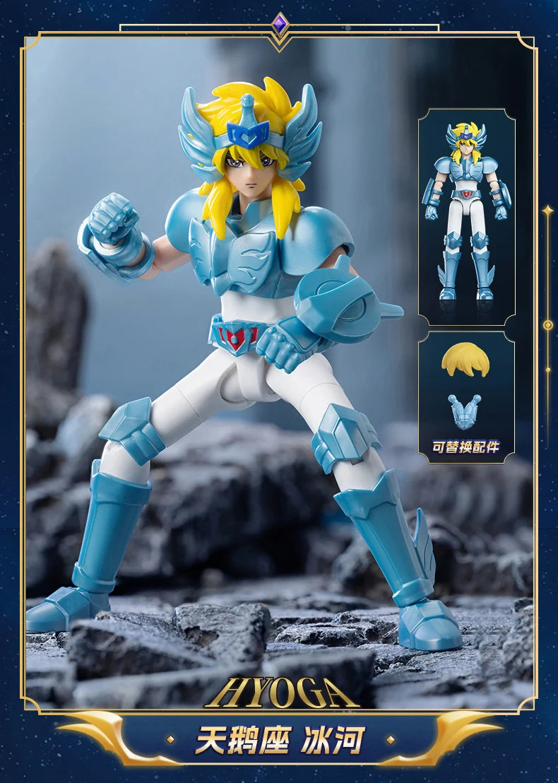Original Blokees Gold Saint Action Figure Champion Saori Kido Seiya Mu Aiolia Assembly Figure Children Toys Birthday Gift