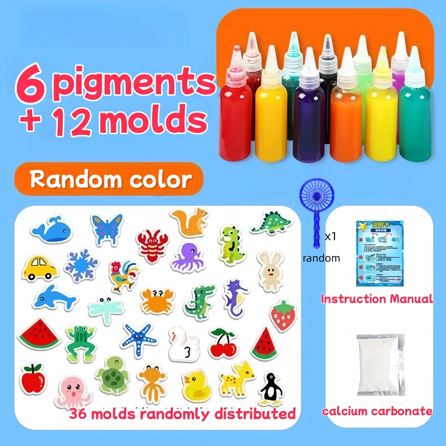 1 Set Magical Water Elves Gel Kit Toy Craft Kit DIY Surprise Sensory Toy For Kids Perfect Christmas Birthday Party Favor Gifts