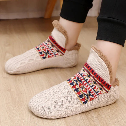 Thermal Mens Slipper Socks Fluffy Winter Warm Non-slip Floor Socks Thickened Home Sleeping Soft Snow Socks Sleep Carpet Socks