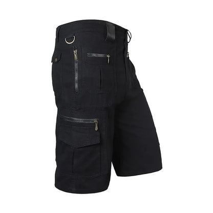 Summer breathable straight shorts men's military tactical shorts with multiple pockets workwear running pants hiking fitness ca