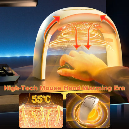 Eary Heated Mouse Pad Hand Warmer 110V Heated Desk Warmer for Office Gaming Adjustable Temperature Desktop Warmer for Kids Women