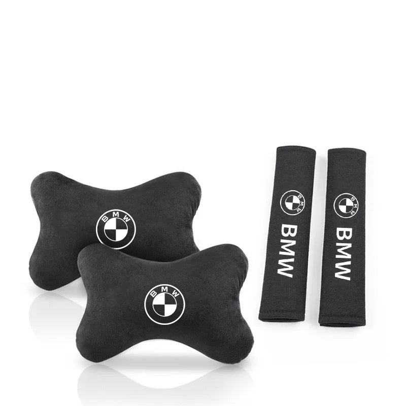 Car Headrest Seat Belt Shoulder Pads for BMW Performance F25 F26 F15 F16 E91 E92 E90 E60 E84 G22 G32 F30 F36 G30 G20 Accessories