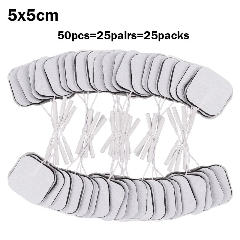 20/30/50/100P EMS TENS Electrode Pads Gel Patch For Electrodes Acupuncture Massager Nerve Muscle Stimulator Electrode Stickers