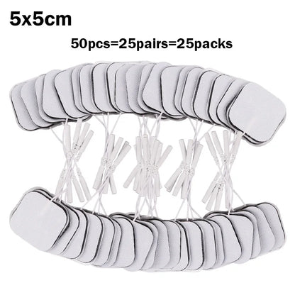 20/30/50/100P EMS TENS Electrode Pads Gel Patch For Electrodes Acupuncture Massager Nerve Muscle Stimulator Electrode Stickers