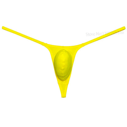 Men's Sexy Underwear Thong Contour Pouch Tangas Sexy Men Bikini Briefs Solid Underpants Briefs Bikini Thongs Soft Male Panties