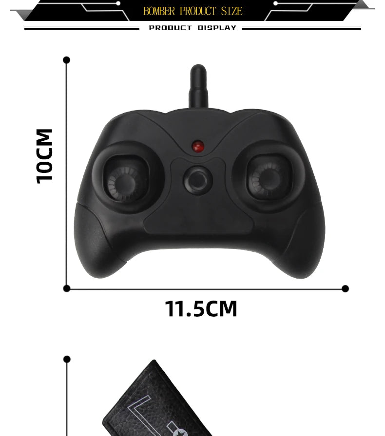 Rc Plane B2 Stealth Bomber 2Ch 34Cm Wingspain Cessna 2.4G Remote Control Airplane Aircraft Drone Toys for Adults Children