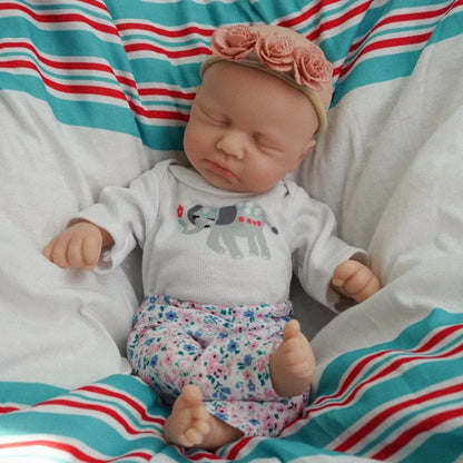 12" Boy Micro Preemie Full Body Silicone  Baby Doll Lifelike Mini Reborn Doll Surprice Children Anti-Stress My Melody