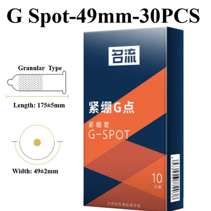 30PCS Small Condoms For Adult Sex 45/49mm Ultrathin 001 Penis Sleeve Sex Toys Hyaluronic Acid Condom Super Tight Cock Sleeve 18+