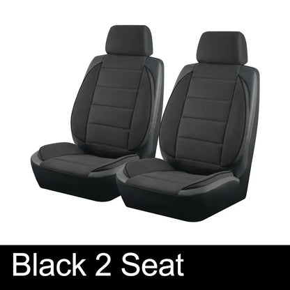 AUTOKING Universal Car Seat Covers Side Stereo Modeling Leather Fluff Car Seat Covers Fit For Most Car Accessories Interior