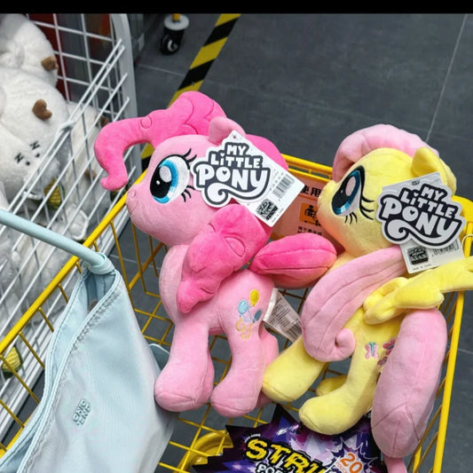 Original My Little Pony Plush Toys Applejack Rainbow Dash Twilight Sparkle Pinkie Pie Rarity Fluttershy Stuffed Doll Kid Gift