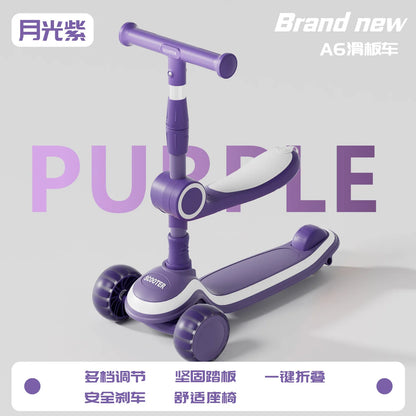 3-in-1 children's scooter with a wider thicker deck safety suitable for both boys and girls helping to develop children balance