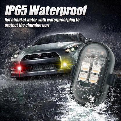RGB Led Car Strobe Lights Motorcycle LED Flash Position Wireless Light Aircraft Airplane Helicopter Warning Lights Accessories