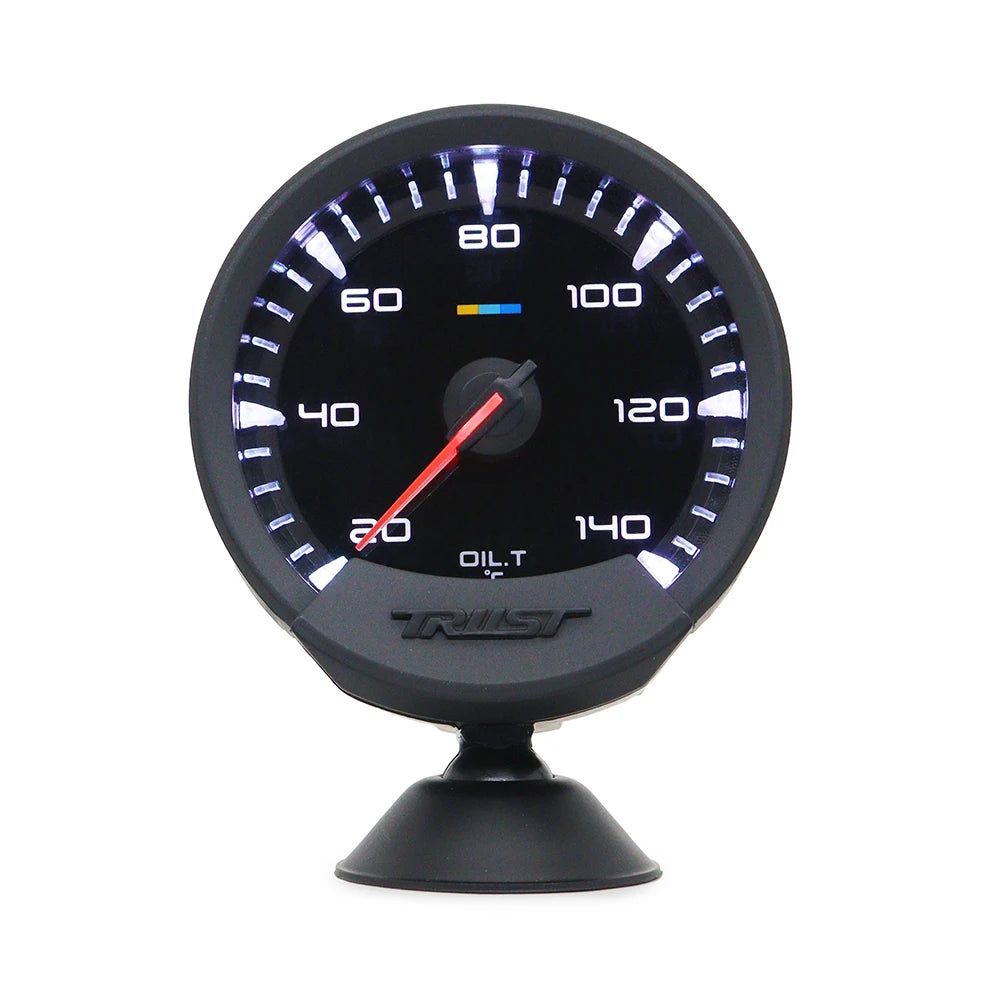 GReddi Sirius Meter Series Trust 74mm White LED Auto Gauge Volt Water Temp Oil Temp Oil Press RPM Turbo A/F Ratio Fuel Press