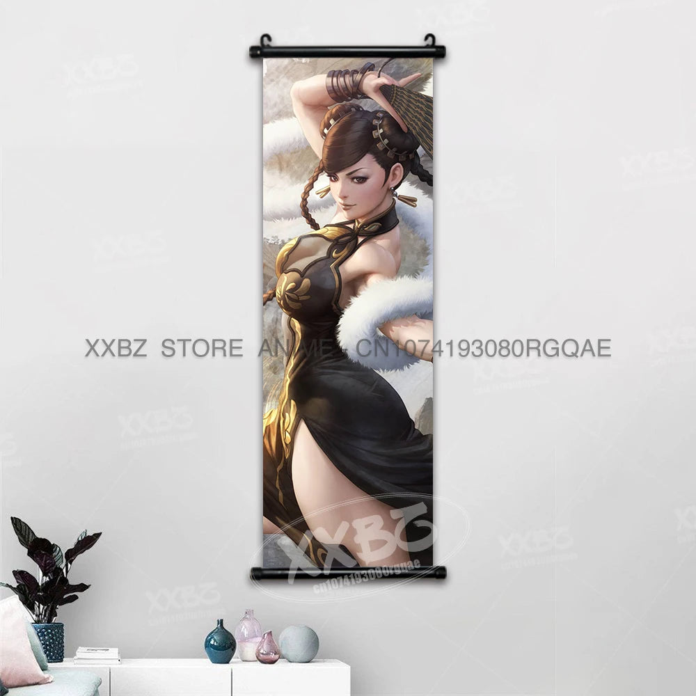 Fighting Game Street Fighter Home Decoration Hanging Painting Gouken Figures Wall Artwork Scrolls Picture Canvas Print Poster