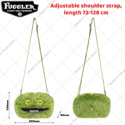 Original Fuggler Funny Ugly Teeth Monster Plush Toys Shoulder Bag Wide Eyed Weirdo Sphynx Cat Sir Belch Peluche Dolls Crossbags