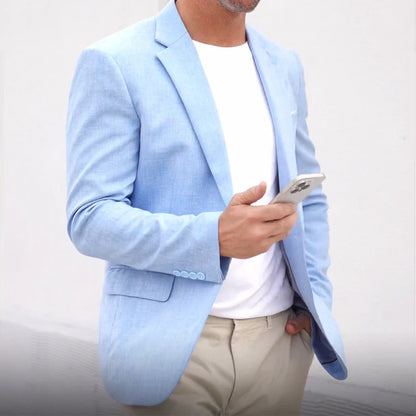Men's Suit Men's Blazer Men's Summer Casual Suit Blazer Single Button Suit Jacket for Weddings Daily Office Outdoor Occasions