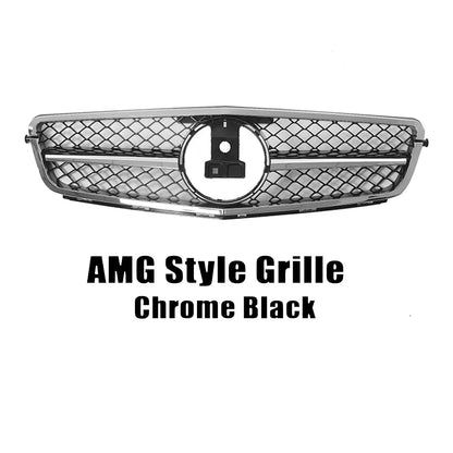 XVIP For Mercedes W204 Grille Benz C-Class C204 S204 2007-2014 C180 C200 C250 C300 C350 Diamond AMG GT Style Front Bumper Grille