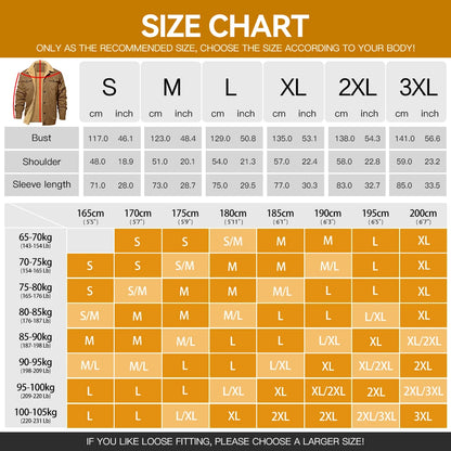 Men's Jackets Winter Windproof Warm Faux Shearling Lined Warm Coat Black Buttoned Parka Pockets Casual High Quality Tops US Size