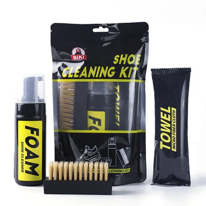 1 set Shoes Cleaner foam dry cleaning suit 150ML Water-Free Foam Sneakers Cleaner Shoe Brush Shoe Cloth Work on White Shoe,Boot