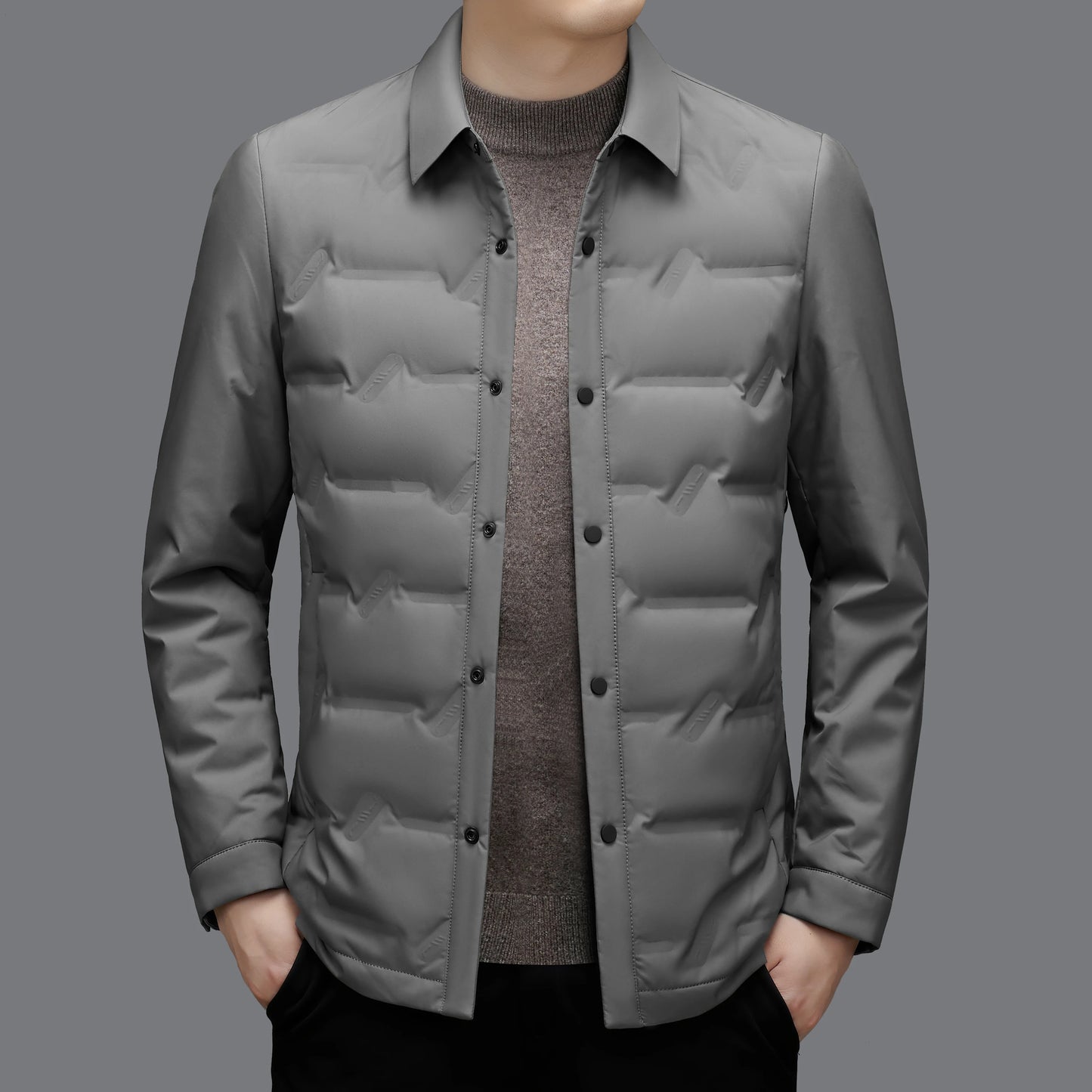 High-quality, fashionable and stylish 50-down lightweight down jacket for men's casual autumn and winter, a new thin coat