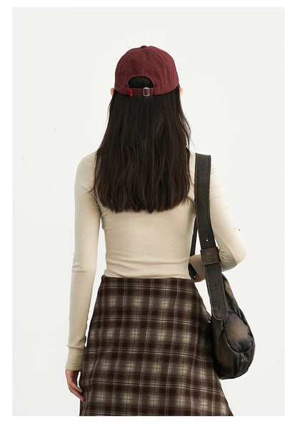 CHIC VEN Women T-Shirts Solid New Basic Heating Cashmere Round Neck Woman Tees Slim Fit Female Tops Spring Autumn 2024