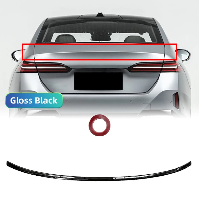 For BMW New 5 Series G60 i5 2024+ 520i 525i 528i 530i 535i MP M4 Style Carbon Glossy Black Rear Trunk Lid Car Roof Spoiler Wing