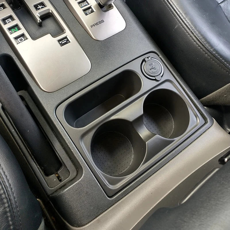 With USB water cup holder for V73 V75 V77 Mitsubishi Pajero 3 console box cup holder shogun Montero interior