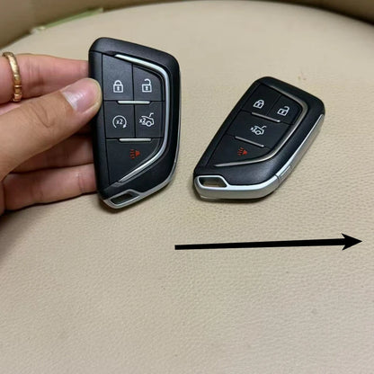 4 5 Buttons Original-Size Car Key Fob Shell Case Housing for Cadillac XT4 CT6 ATS Escalade ESV DTS ELR STS Xt5 XTS CTS SRX ATSL