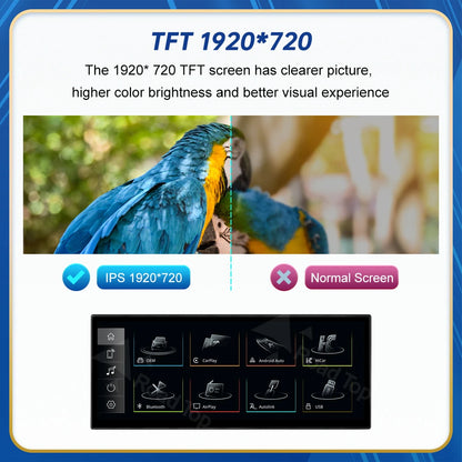 CN Road Top 12.3 Inch Touch Display For Audi A3 S3 2014-2019 Multimedia Player Andriod Auto Link GPS Carplay Screen Car Play