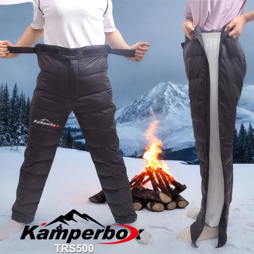 Winter Hiking Pants Winter Warm  Trousers Outdoor Down Pants Windproof  Thermal Hiking Pants Skiing Camping Snow Trousers