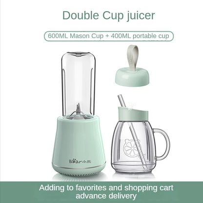Bear Blender Juicer Portable Household Automatic Multi-Function Food Processor Small Electric Juice Extractor Juicer Cup