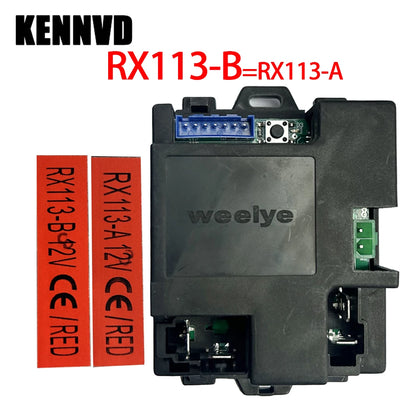 weelye Kids Electric Car Receiver and Remote Control,Ride On Car Controller RX94,RX113.12V Receiver with RM for Power Wheels