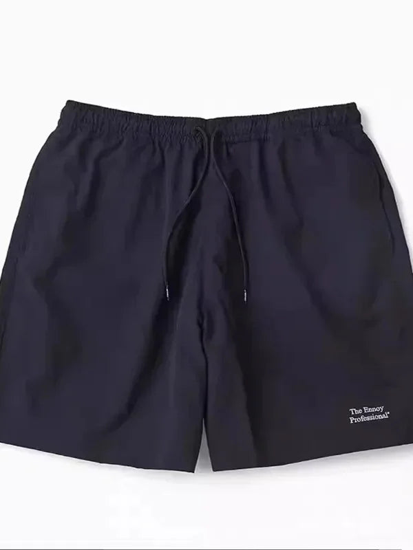 the Ennoy Outdoor Nylon Shorts Men's Quick Dry Sporty Five-Piece Set Casual Loose Fit Summer Fashionable Shorts for Men