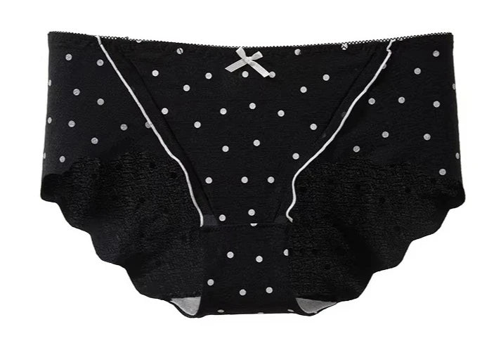 Ensemble Soutien-Gorge French Coquette à Pois Sans Armature, Effet Push Up Pour Petite Poitrine Forme Pêche, Confortable et Sexy