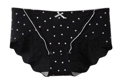 Ensemble Soutien-Gorge French Coquette à Pois Sans Armature, Effet Push Up Pour Petite Poitrine Forme Pêche, Confortable et Sexy