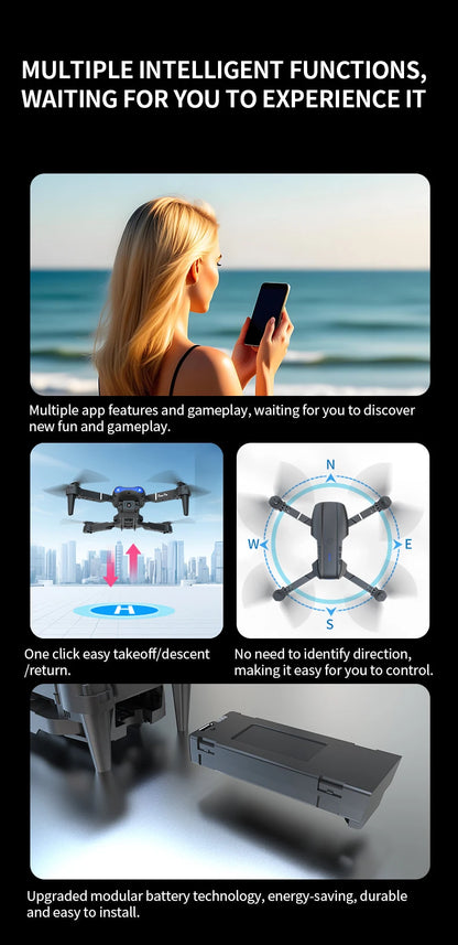 E99 Pro Drone Screen remote control Quadcopter Remote Four Axis Aircraft 8K HD Photography UAV Altitude Fixation Helicopter Toy