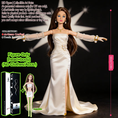 BJD MJD 1/6 Realistic Supermodel Doll 12.6 Inch Ball Jointed Articulated Posable Collectible NoClothes