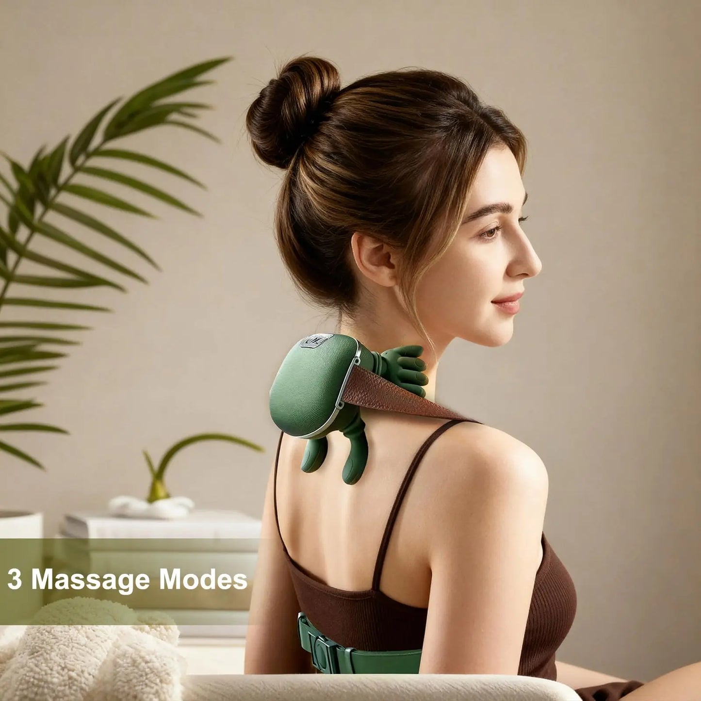 Finger Pressure Neck Massager Heated Back and Shoulder Massager Electric Kneading Neck Deep Massage Muscle Relax