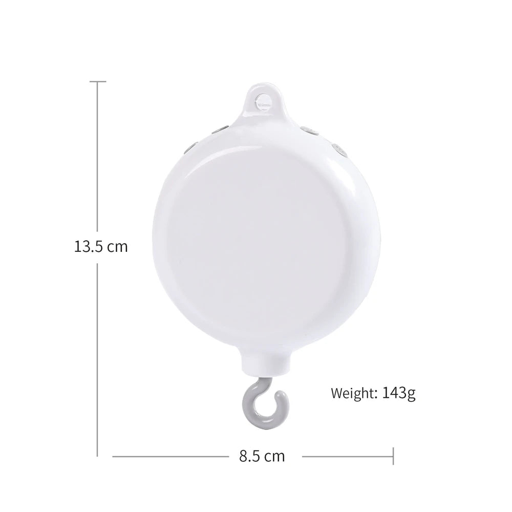 Baby Rattle Toys 0-12 Months White Rotary Mobile On The Bed Newborn Music Box Bed Bell Toy Holder Bracket Bluetooth/Remote Box
