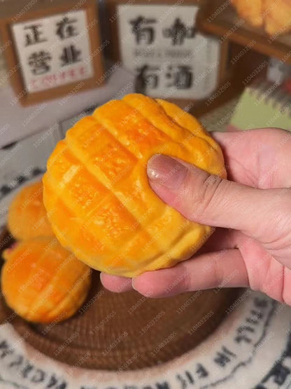 Food-Shaped Crunchy Stress Ball Blocks Filled Squishy Toys Non-Bounce Squeeze Ball ASMR Anti Stress Fidget Toys for Kids &Adults