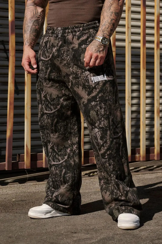 2026 trendy sweatpants collaboration anime joggers cotton terry print wide-leg casual pants hip-hop street pants